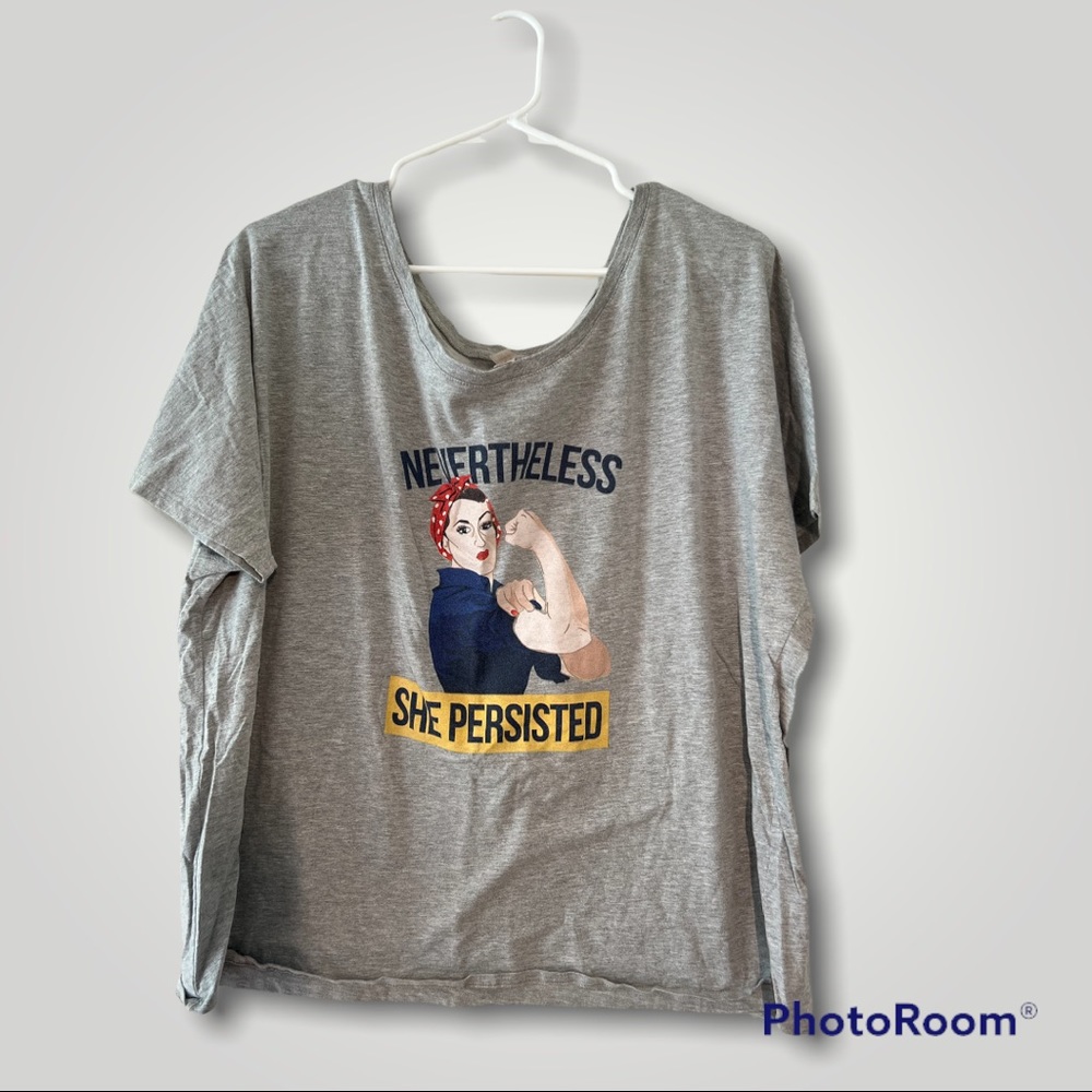 Rosie The Riveter scoop neck